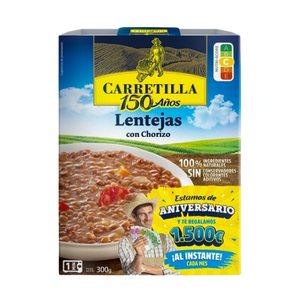 CARRETILLA LENTEJAS CON CHORIZO 300G
