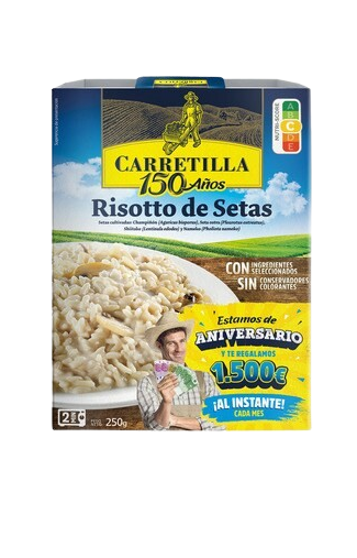 CARRETILLA RISOTTO DE SETAS 250G