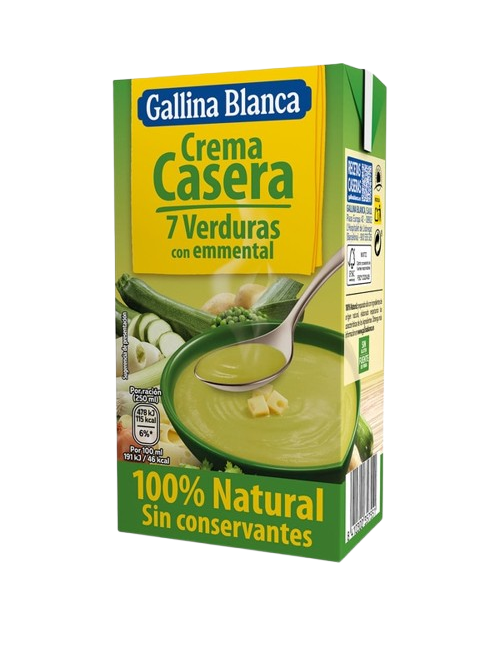 CREMA CASERA 7 VERDURAS CON EMMENTAL