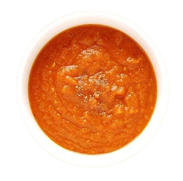 CREMA CASERA CALABAZA CON UN TOMATE DE