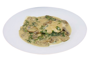 CREMA CASERA CHAMPIÑOES CON POLLO