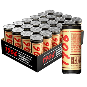 CERVEZA 1906 LATA 33CL X 24U
