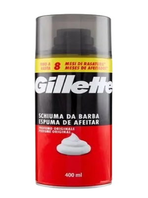 GILLETTE ESPUMA ROJO 400ML