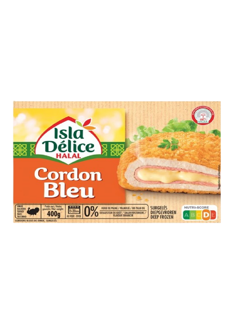 ISLA DELICE HALAL CORDON BLEU 400G