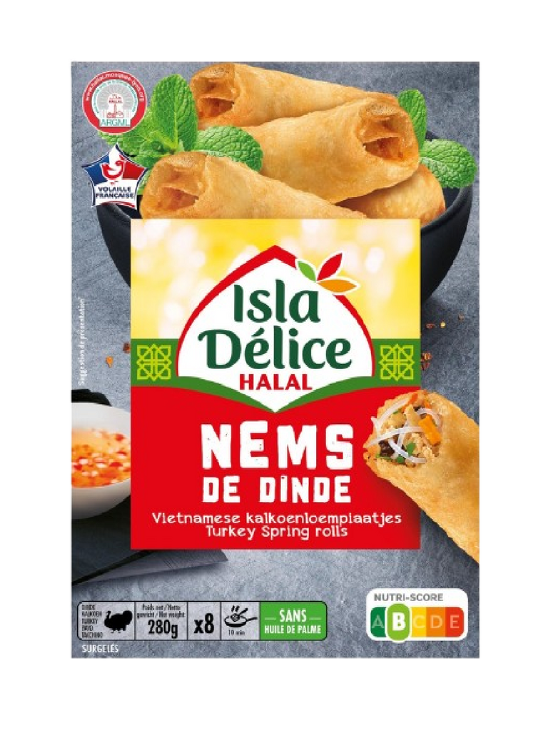 ISLA DELICE HALAL NEMS SE DINDE 280G