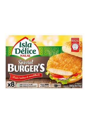 HAMBURGUESAS ESPECIALES HALAL ISLA DELICE 560G