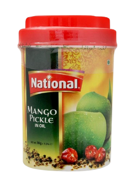 NATIONAL MANGO PICKLE IN OIL 1KG