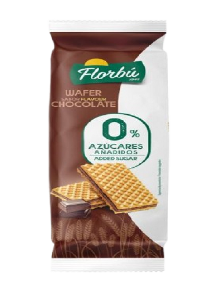 WAFER 0 AZUCAR CHOCOLATE 150G
