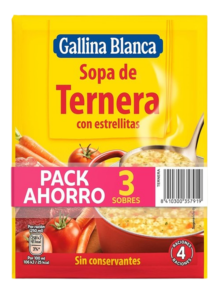 SOPA DE TERNERA CON ESTRELLITAS