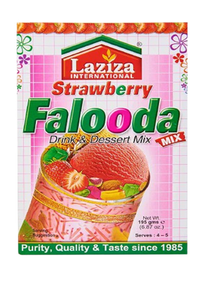 BEBIDA Y POSTRE DE FRESA LAZIZA FALOODA