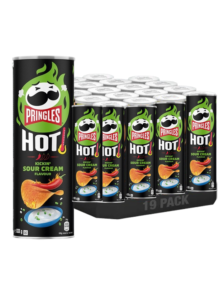 PRINGLES CREMA AGRIA PICANTE 165G X 19U