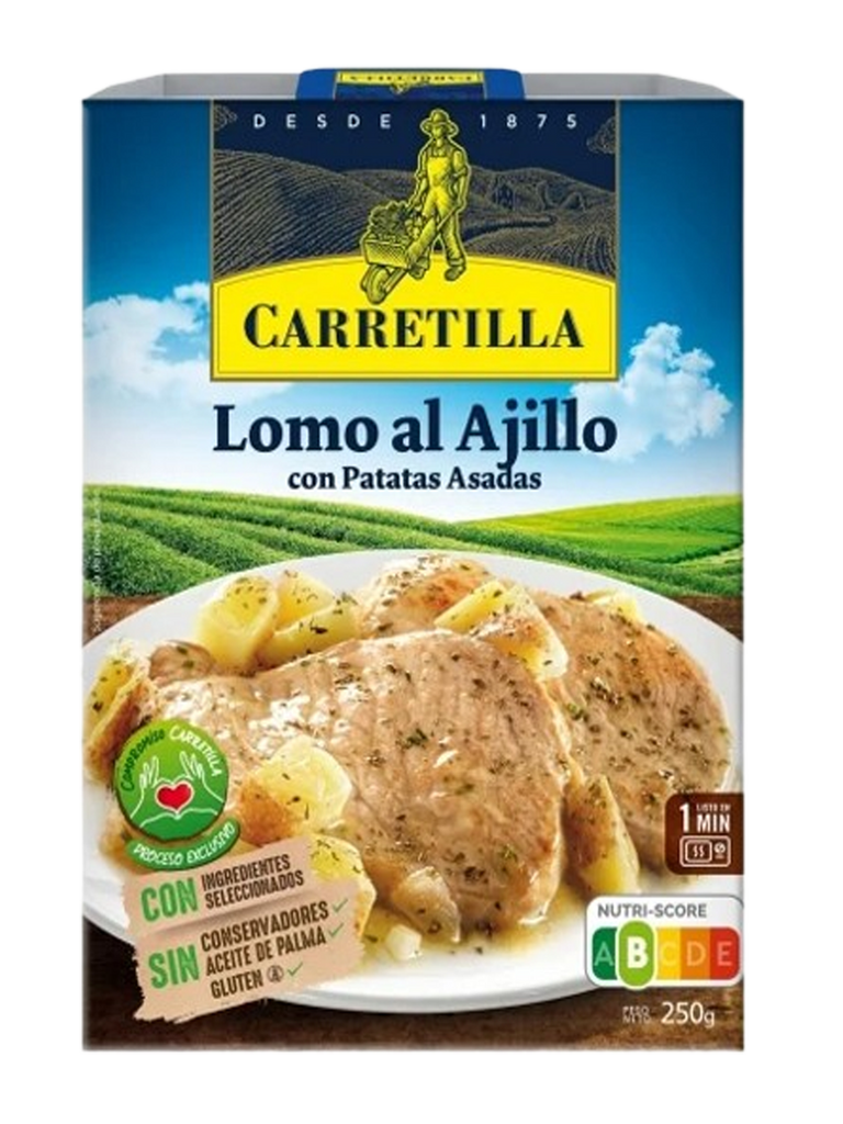 LOMO AL AJILO CON PATATAS ASADAS