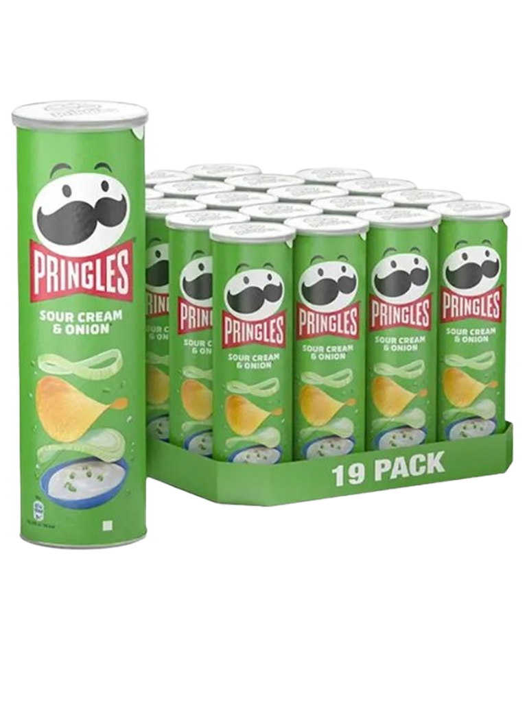 PRINGLES CREMA AGRIA CEBOLLA 165G X 19U