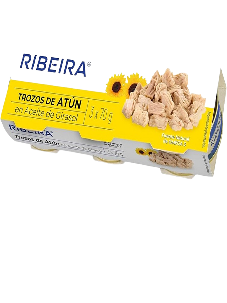 RIBEIRA TROZOS DE ATUN EN ACEITE DE GIRASOL