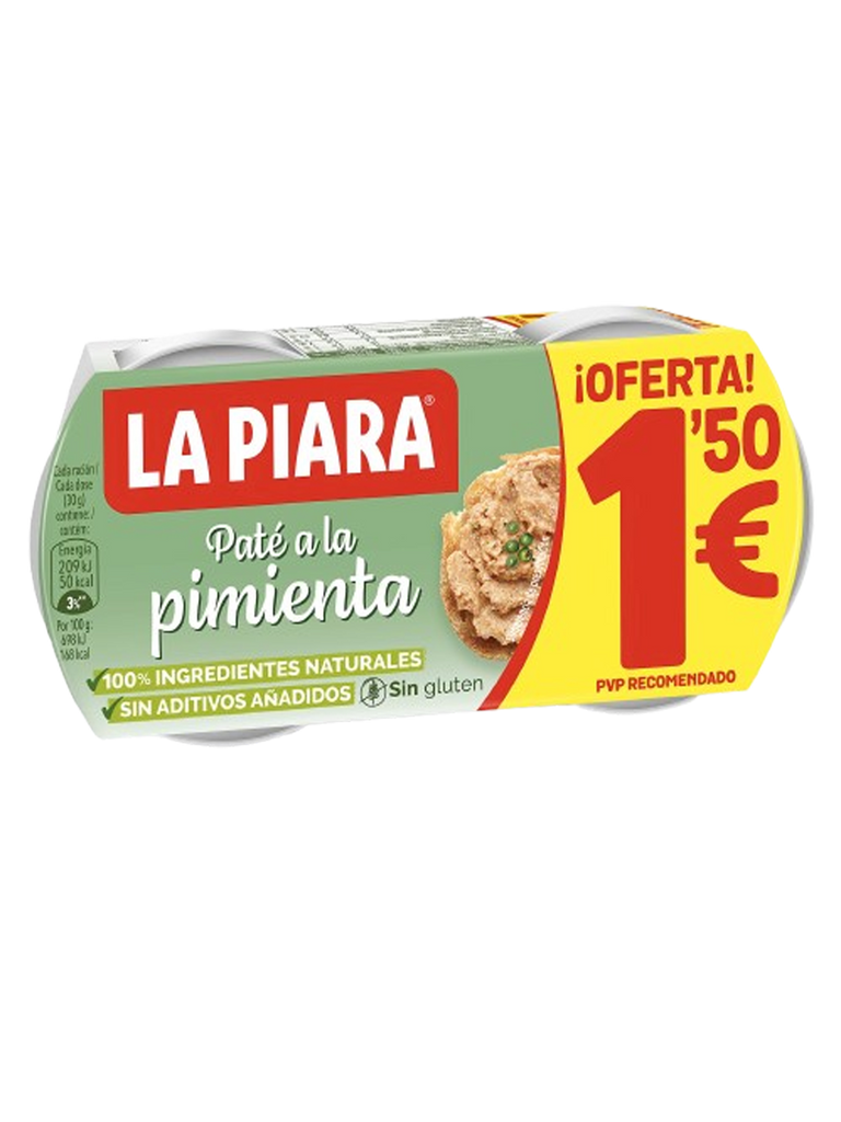 PATÉ A LA PIMIENTA 2X75G