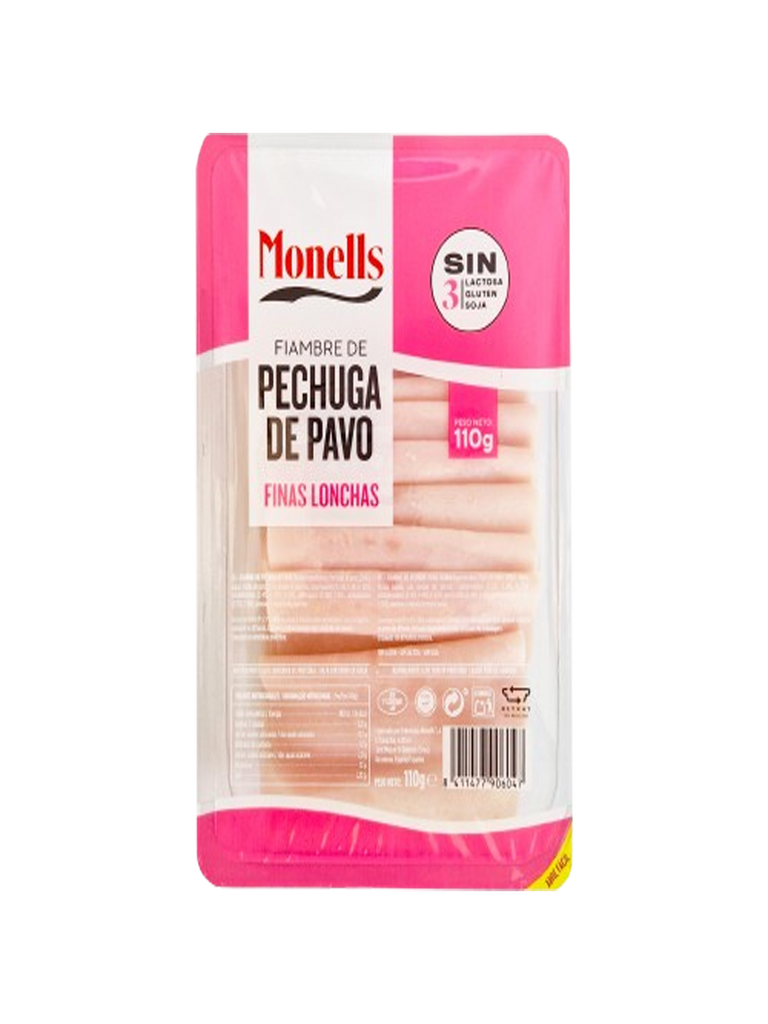 MONELLS PECHUGA DE PAVO 110G
