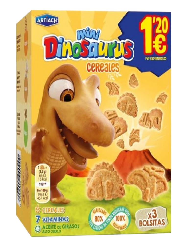 CEREALES PARA SNACKING DINOS 120G
