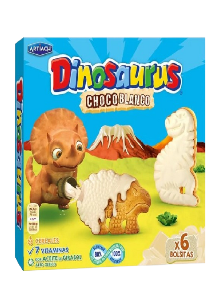 DINOSAURIO CHOCO BLANCO 88G PVP