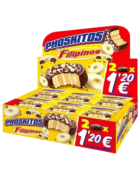 PHOSKITOS FILIPINOS CHOCO BLANCO 2U X 1.20