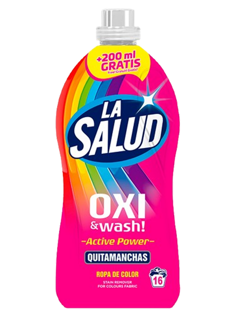 LA SALUD OXI &amp; WASH ROPA COLOR 16 LAVADOS