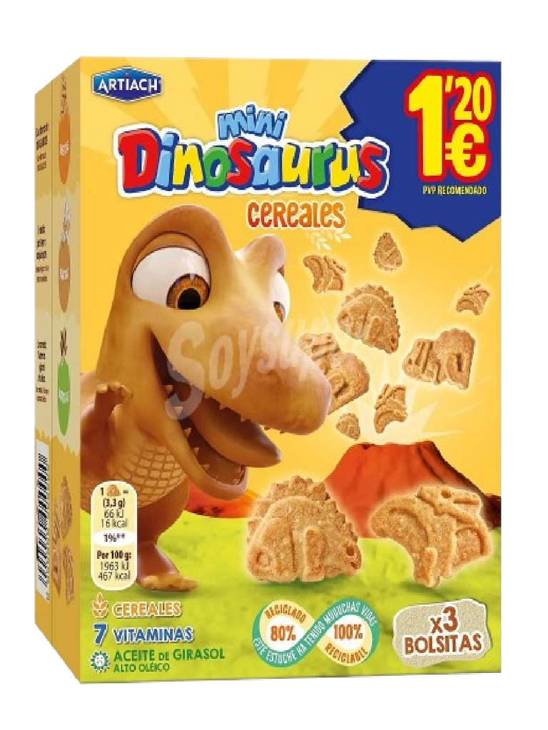 MINI CEREALES DINOSAURIOS 120G