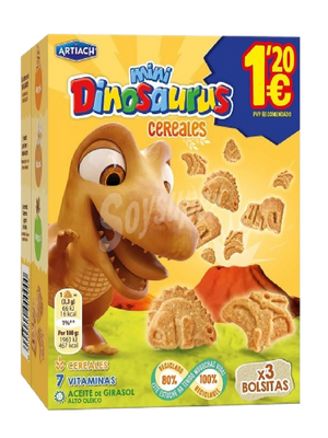 MINI CEREALES DINOSAURIOS 120G