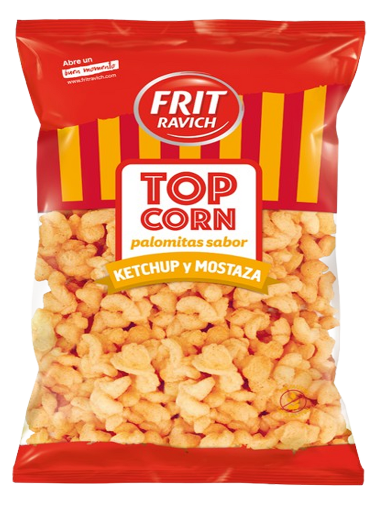 TOP MAÍZ PALOMITAS KETCHUP Y MOSTAZA 80G