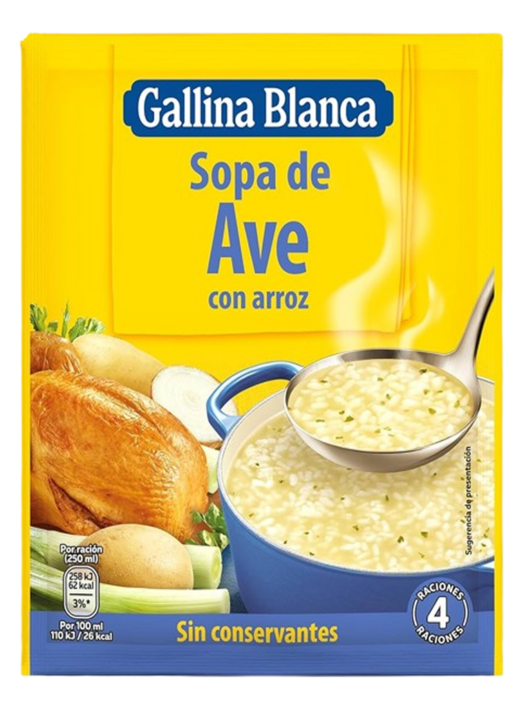 SOPA D'AVE AMB ARRÒS