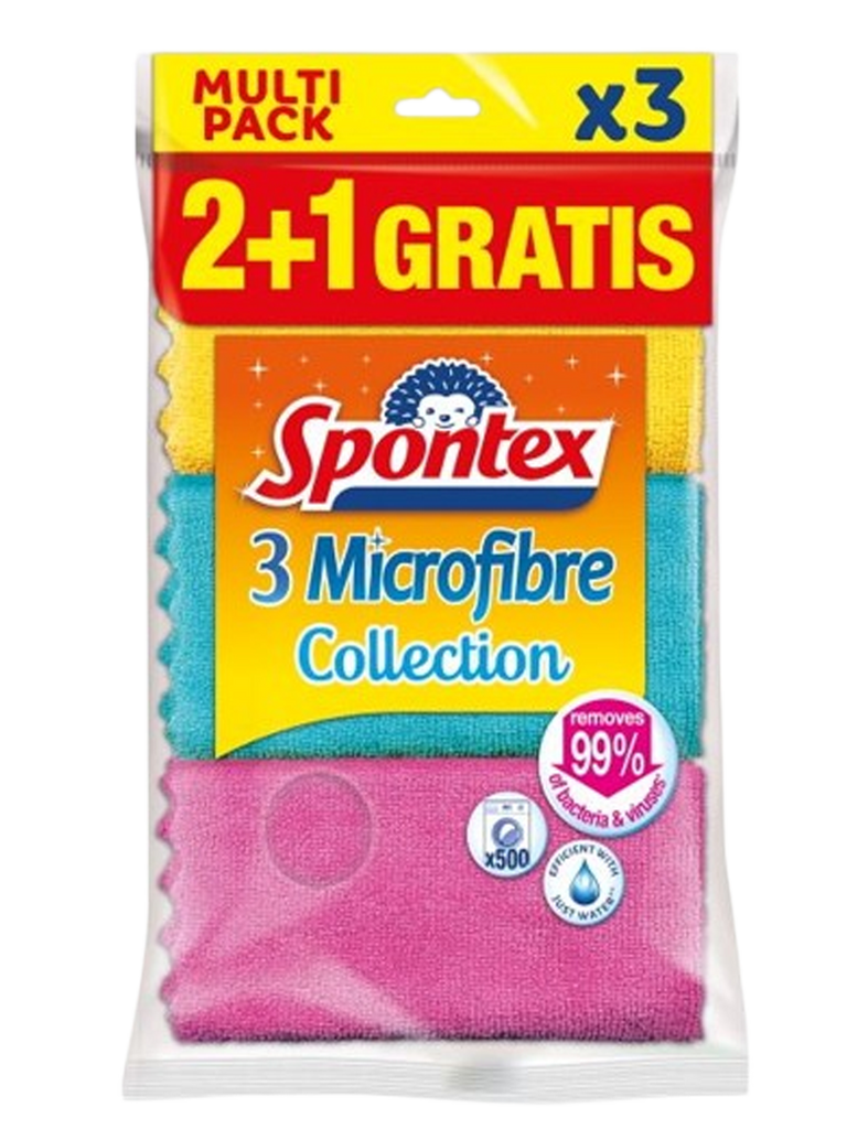 SPONTEX 3 MICROFIBRA 2+1