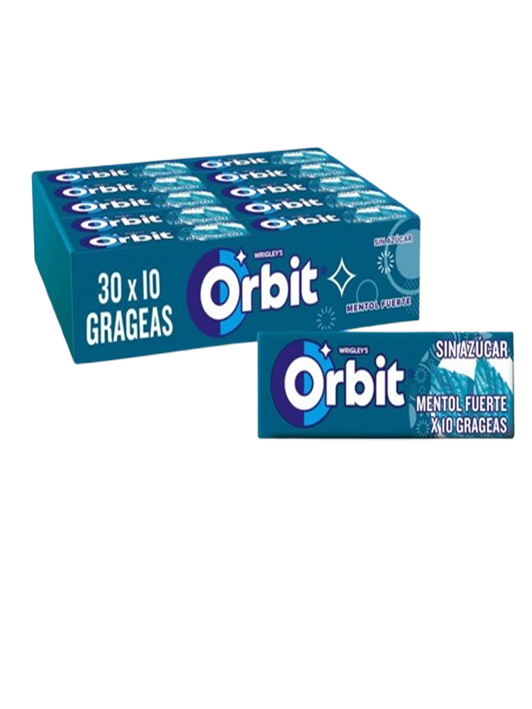 ORBIT MENTOL FUERTE 30U 420G