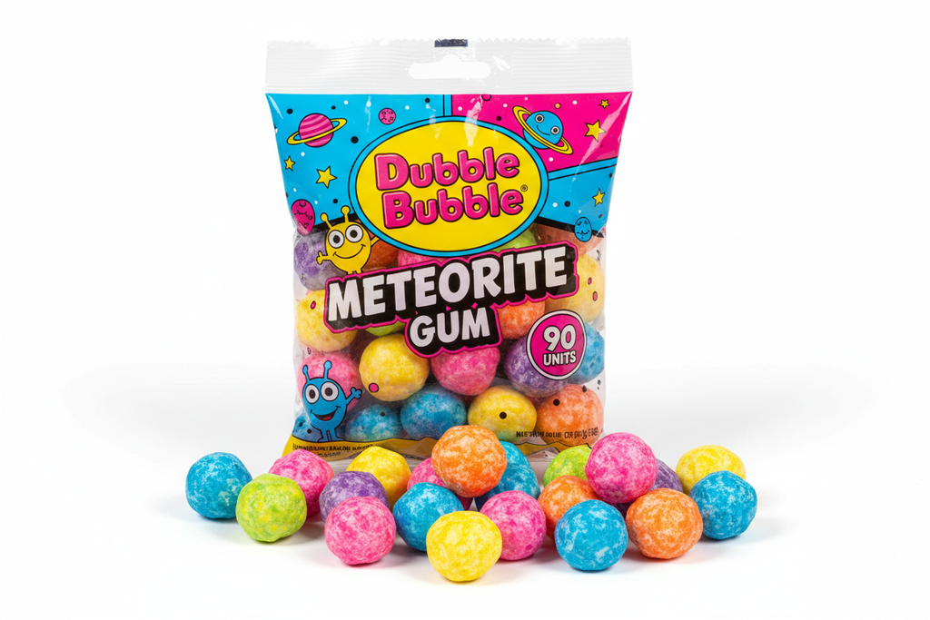 ORIGINAL DUBBLE BUBBLE GUM METEORITE 90U