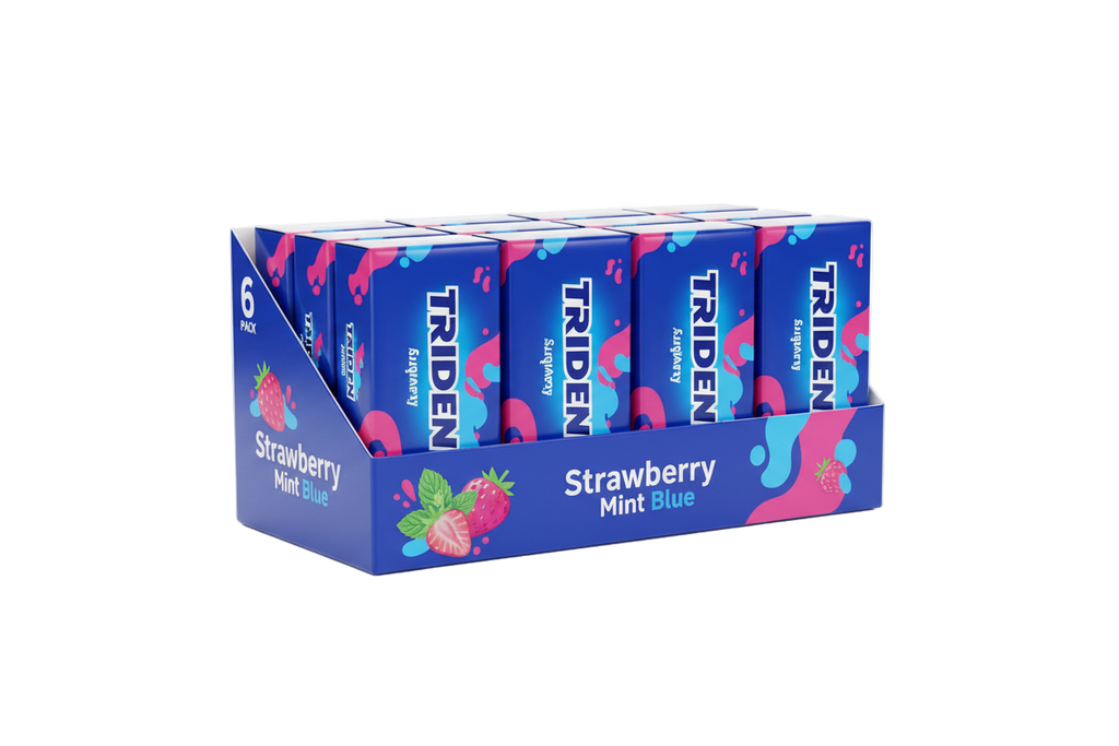 TRIDENT FRESA MENTA AZUL 6U